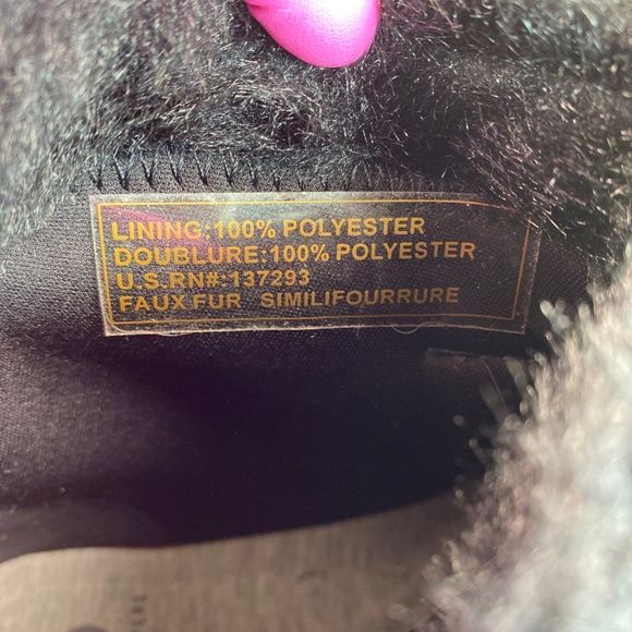 Clarks Cloudsteppers Womens Black Ankle Booties Size 5.5M Faux Fur Trim Pull On - Picture 11 of 12